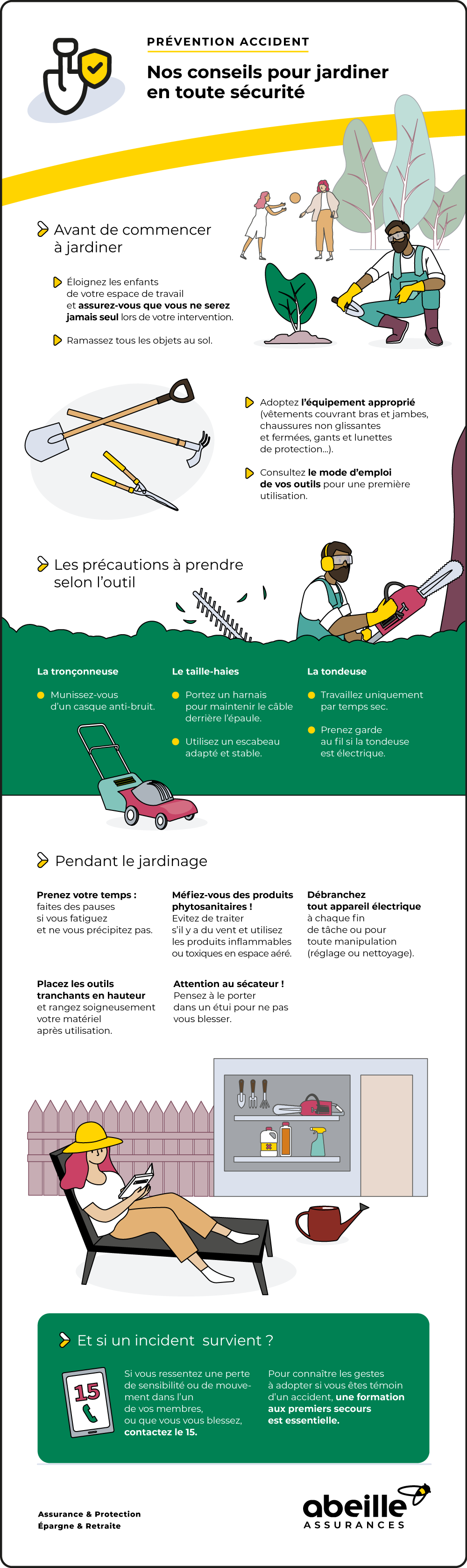 Assurance accidents de la vie : jardiner en toute sécurité – Abeille Assurances