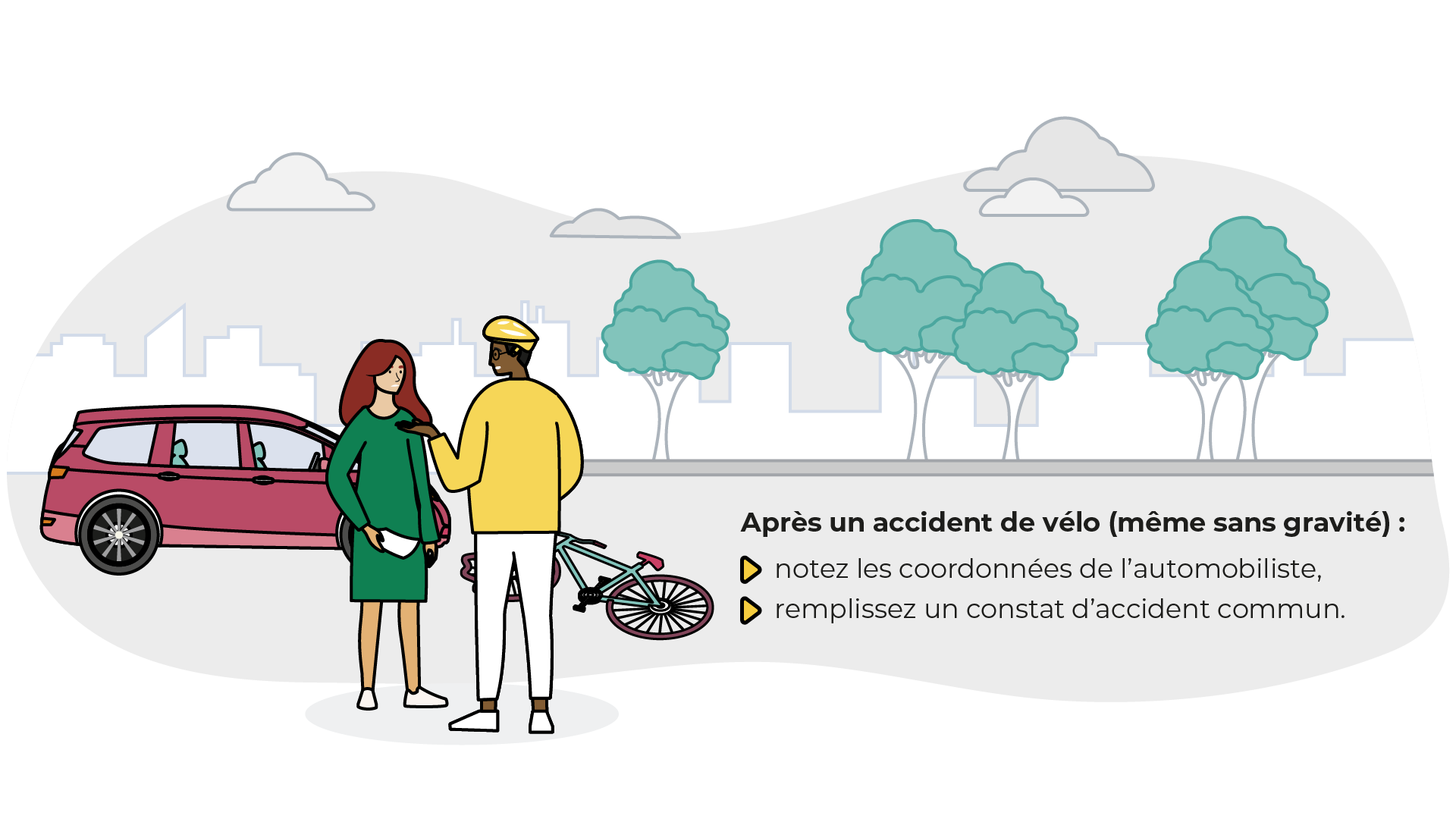 Accident vélo – voiture : remplir un constat commun – Abeille Assurances