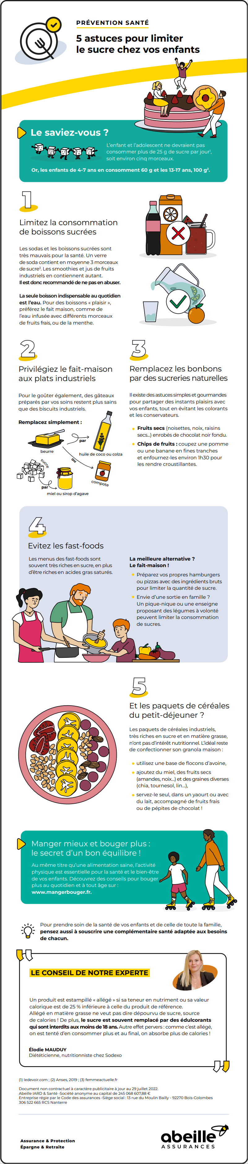 Prévention santé : limiter le sucre – Abeille Assurances