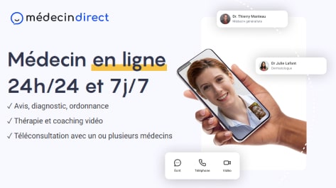 médecindirect - Médecin en ligne 24h/24 et 7j/7