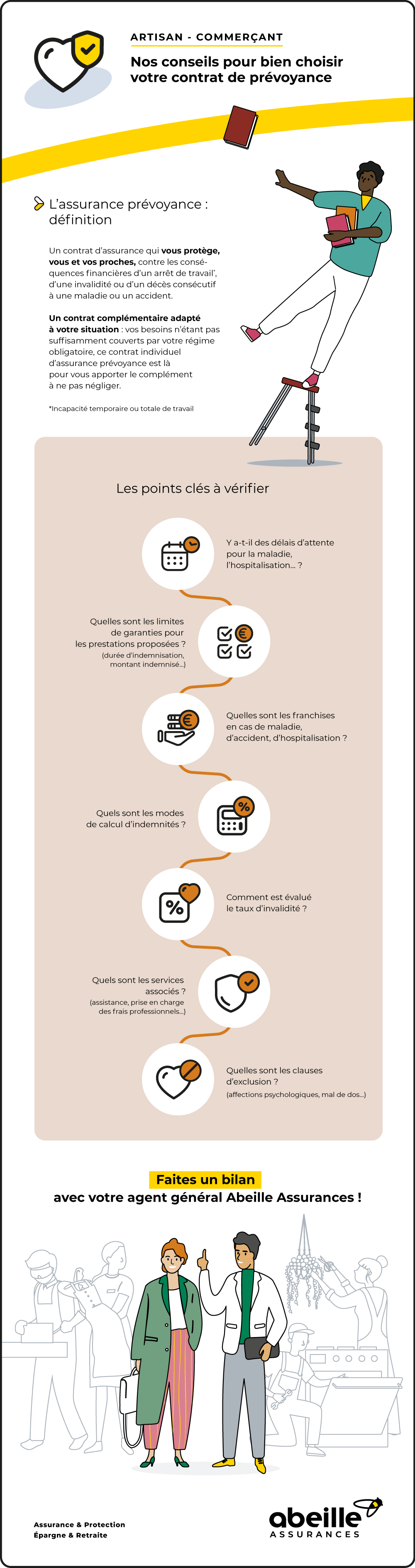 Assurance prévoyance pour artisan et commerçant : comment choisir – Abeille Assurances